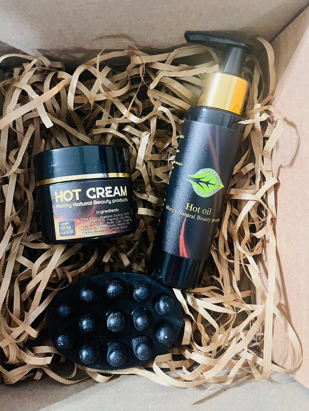 باكيدج حرق دهون البطن والارداف والدهون كريم  وصابونة مساج وhot oil