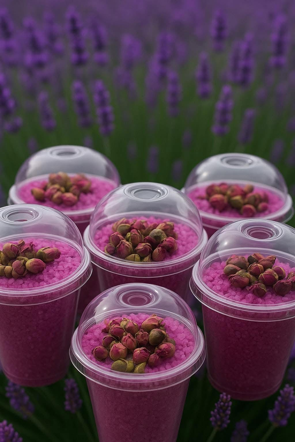 Foaming bath salt lavender scent عطر اللافندر املاح الجسم الفومي